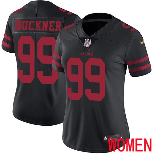 San Francisco 49ers Limited Black Women DeForest Buckner Alternate NFL Jersey #99 Vapor Untouchable